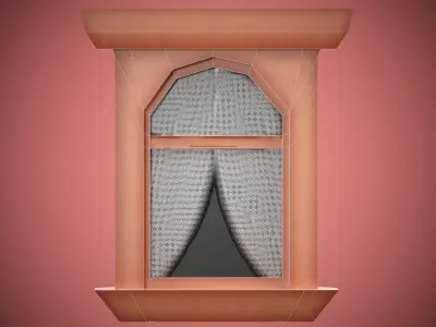 Free stylized windows Free low-poly 3D model