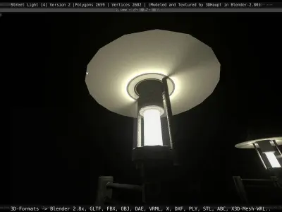 Street Light -4- Object 1 Low-poly 3D model