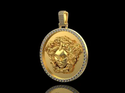 pendant medusa gorgon 3D print model