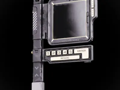 Sci-Fi Controller V5 Low-poly 3D model