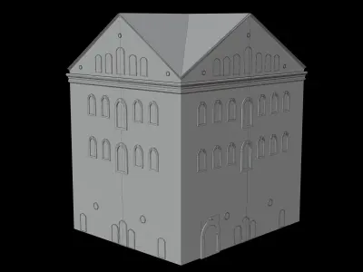 Tarsus american college Low-poly 3D model