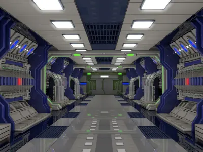Sci Fi Interior  3D model order