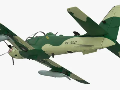  Super Tucano A-29 Plane Camo Green 