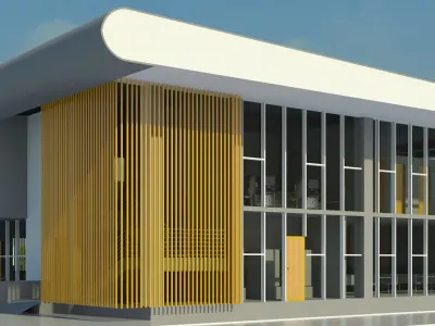 Bus Transportation Hub 3D print model