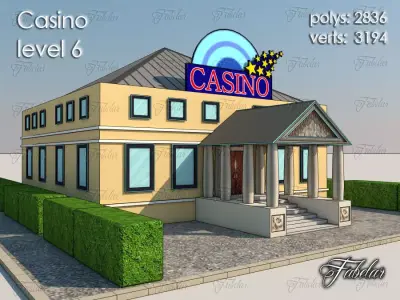 Casino Level Low-poly 3D model