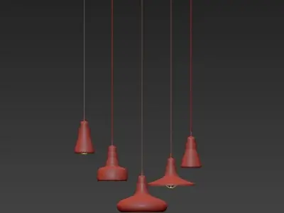 SHADOW set of pendant lights 3D model