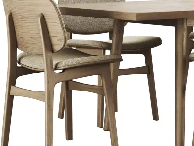 Colection Table and Chair 3D model