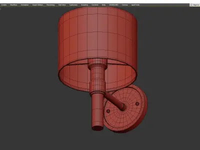 LORA sconce Low-poly 3D model