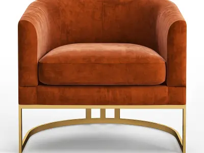 Corbin Chair Low-poly 3D model