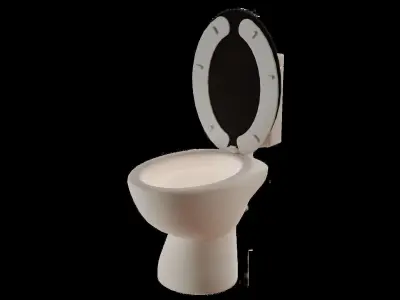 CYBERPUNK COLLECTION TOILET BOWL Low-poly 3D model