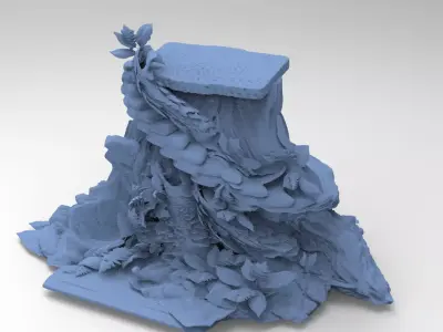 Heman Dungeon Jungle platform  3D model