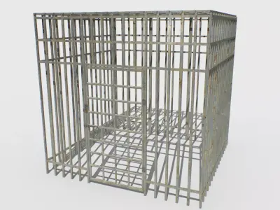 Basement Jail Storage or Cell Pack 2 Low-poly 3D model