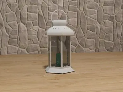 set of 3 lanterns 3D model