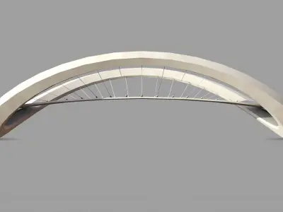 Low Poly Bridge for AR-VR-Metaverse-Mix Reality Low-poly 3D model