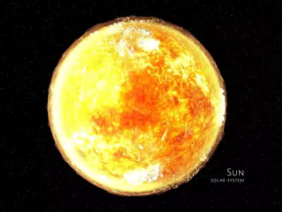 Sun 3d max corona rander model 3D model
