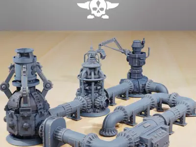 Industrial Terrain 3D print model