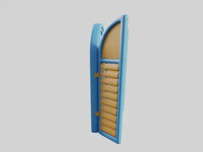 Cartoon Window 21b Low-poly 3D model