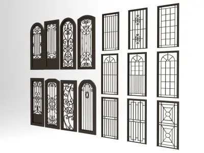 Fantastic  Doors Windows 3D model