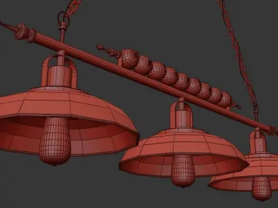 Billiards Light 3D model