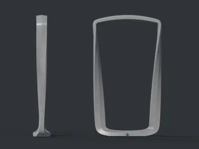 Bike Rack 23 PBR Game Ready Low-poly 3D model