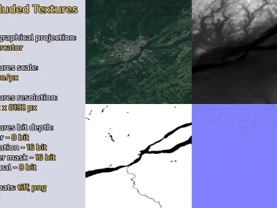 Quebec City Canada City Landscape 3D Model 3D model