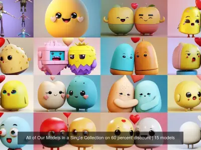 All of Our Models in a Single Collection on 60 percent discount 3D Model Pack