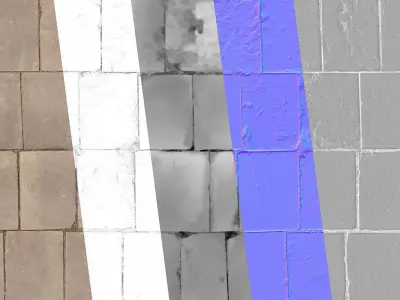 Block Paving 04 - Photogrammetry based Environment Texture Texture