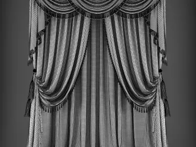 Curtain 3D model 339 Low-poly 3D model