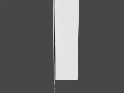 Rectangle Flag 3D model