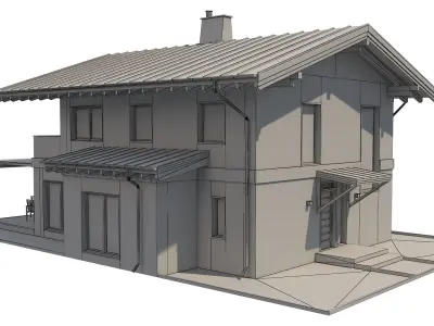 Chalet House 4 3D model