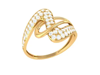 Women Ring  Render 3dm STL OBJ FBX Details 3D print model 3