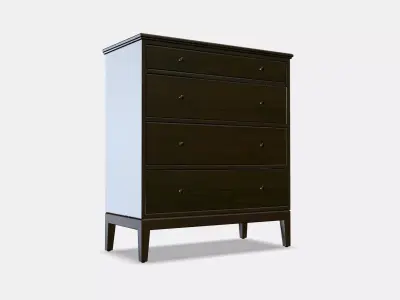 IDANAS Chest of 4 drawers 1 Low-poly 3D model