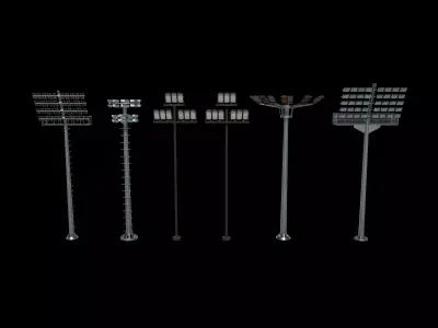 high mast light 3D model