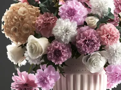  Bouquet of spring flowers 