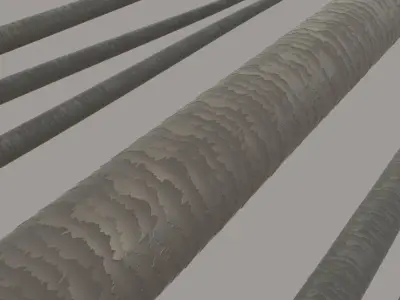 Hair Closeup 3D model