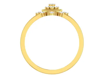 Women Ring Render 3dm STL OBJ FBX Details 3D print model 20