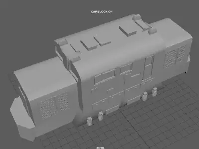 LOCOMOTORA building with two windows and door 3D print model