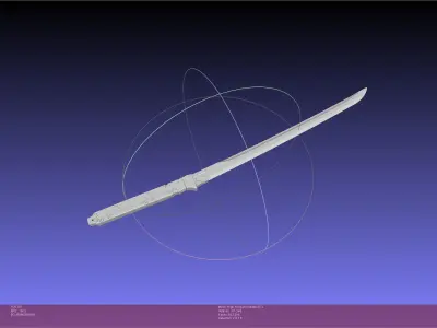 Metal Gear Rising Raiden High Frequency Blade Rework Assembly 3D print model