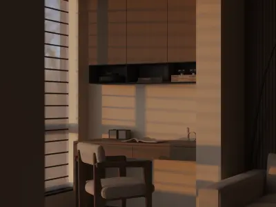 apartment interior scenes   3D model order