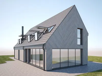 Scandinavian House 3D model purchase