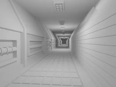 Dirty Tunnel No Material 3D model