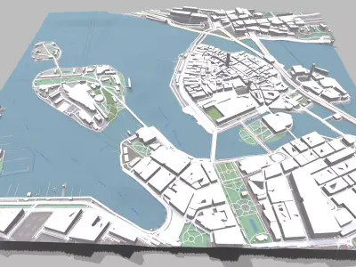 Stockholm Old Town 3D model
