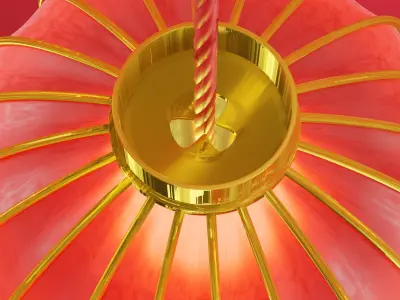 Paper lantern 3D modeling 3D model