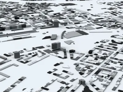 Innsbruck Streets and Buildings 3D model