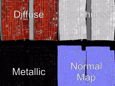 Red Brick Wall model pack Texture buy