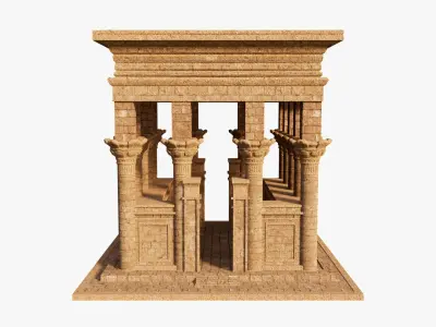 Egypt Trajans Kiosk temple 3D model