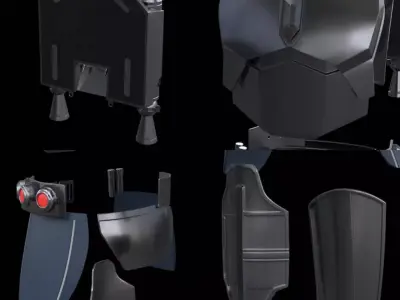 Mandalorian cosplay armor 3D print model