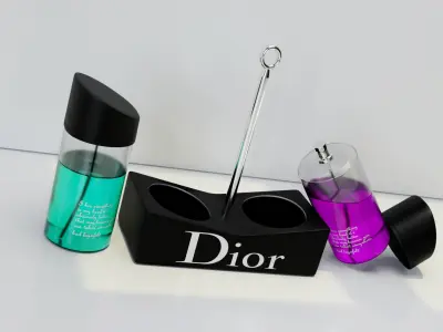 Dior perfume bottle  Low-poly 3D model
