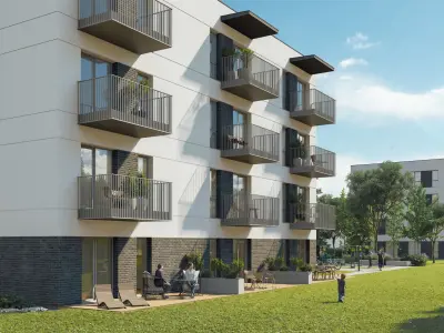 Apartment building lumion 12 scene plus archicad sketchup models 3D model