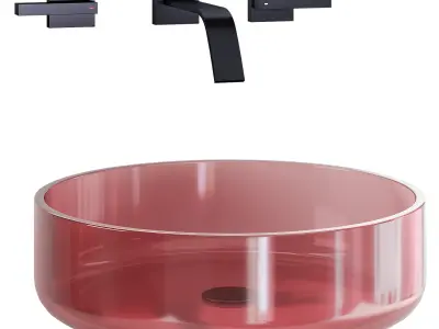 Tolosa washbasin with Berraco mixer 3D model